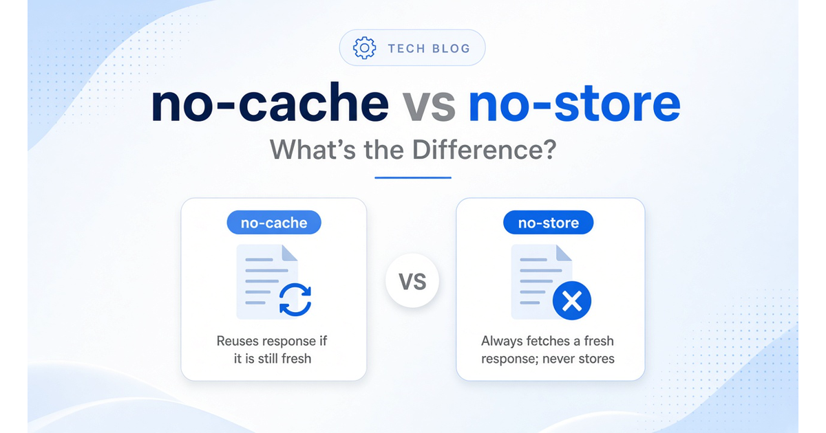 no-cache vs no-store: What's the Difference?